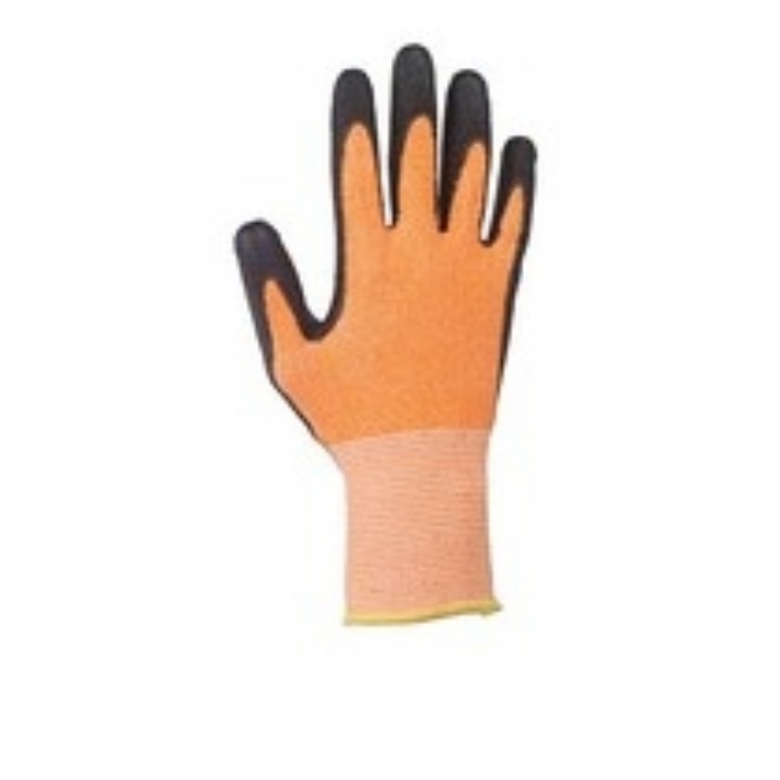 Keep Safe PU Coated 3 Digit Cut 3 Orange Glove