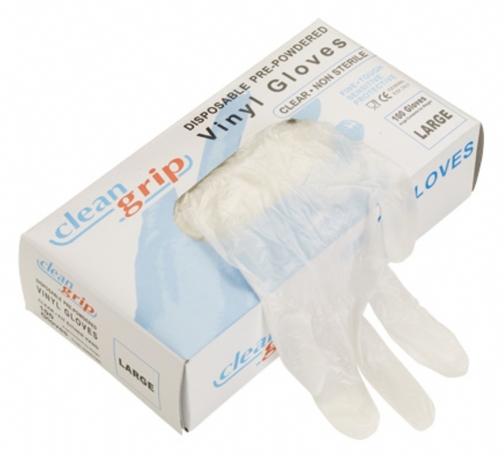 Clean Grip Vinyl Powdered Disposable Gloves Aston Pharma