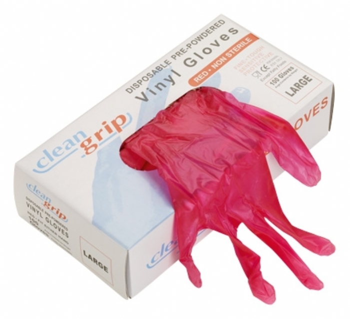 Clean Grip Vinyl Powdered Disposable Gloves