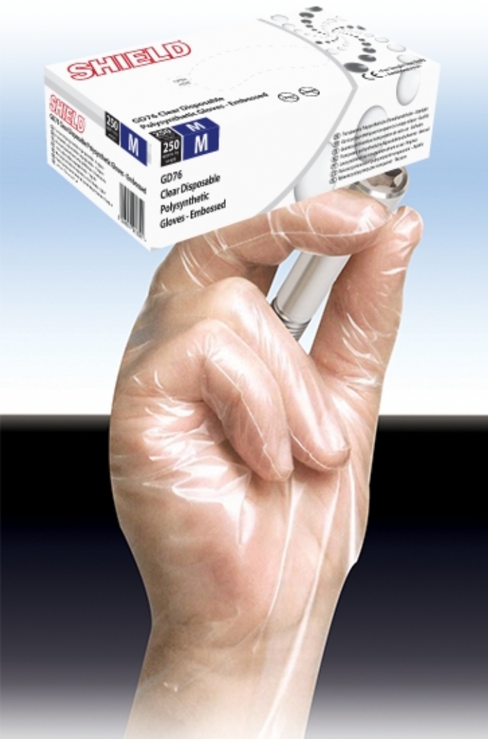 GD76 Clear Powder Free Polysynthetic Gloves