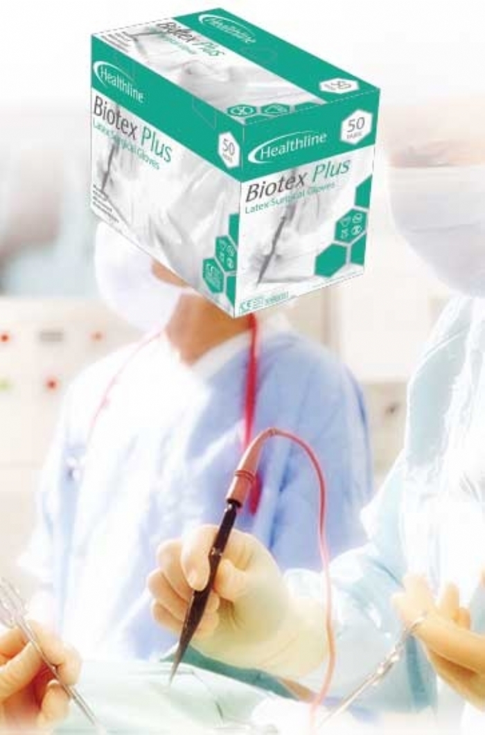 GSBIO Sterile Surgical Latex PowderFree BiotexPlus Gloves