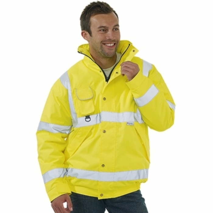 Hi-Vis Saturn Yellow Bomber Jacket