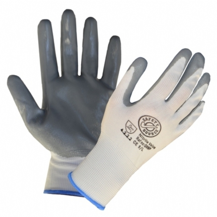 Nitrile Palm Coated Knitwrist Glove