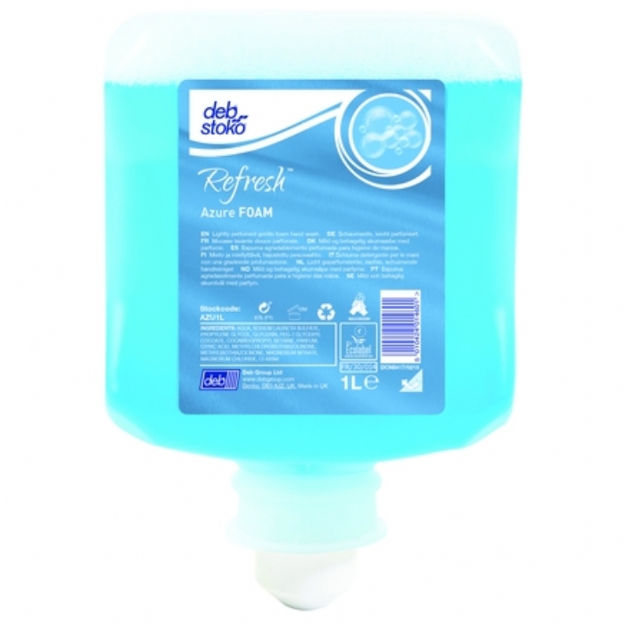 Deb Stoko Refresh Azure Foam Wash 1L