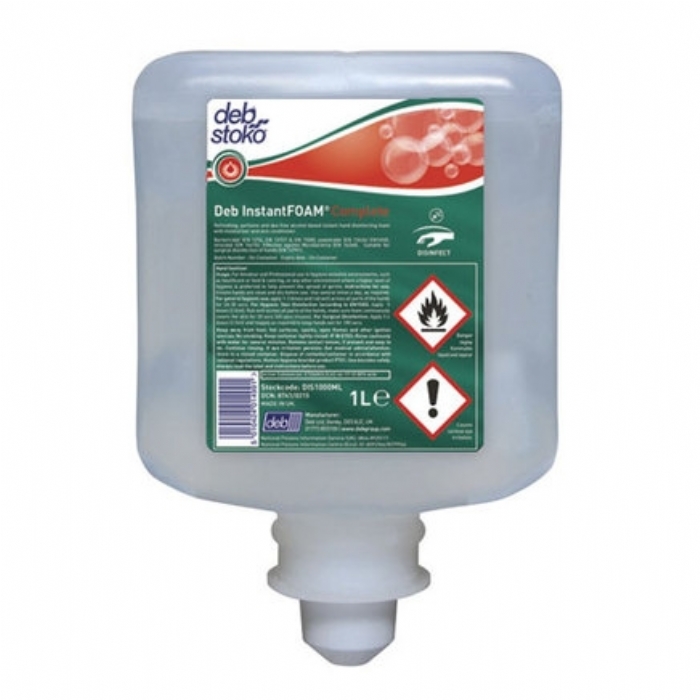Deb Stoko InstantFoam Complete Hand Sanitiser 1L