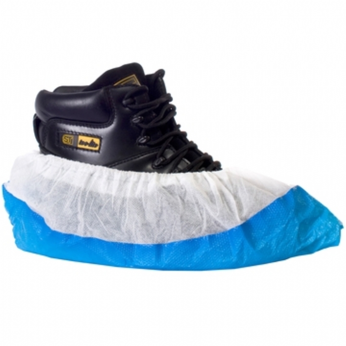 DF02 Shield CPE/Non Woven Deluxe Disposable Overshoes