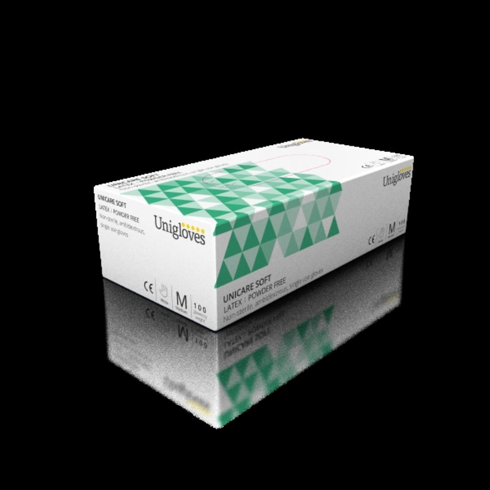 Unicare Soft Latex Powder Free Gloves Aston Pharma
