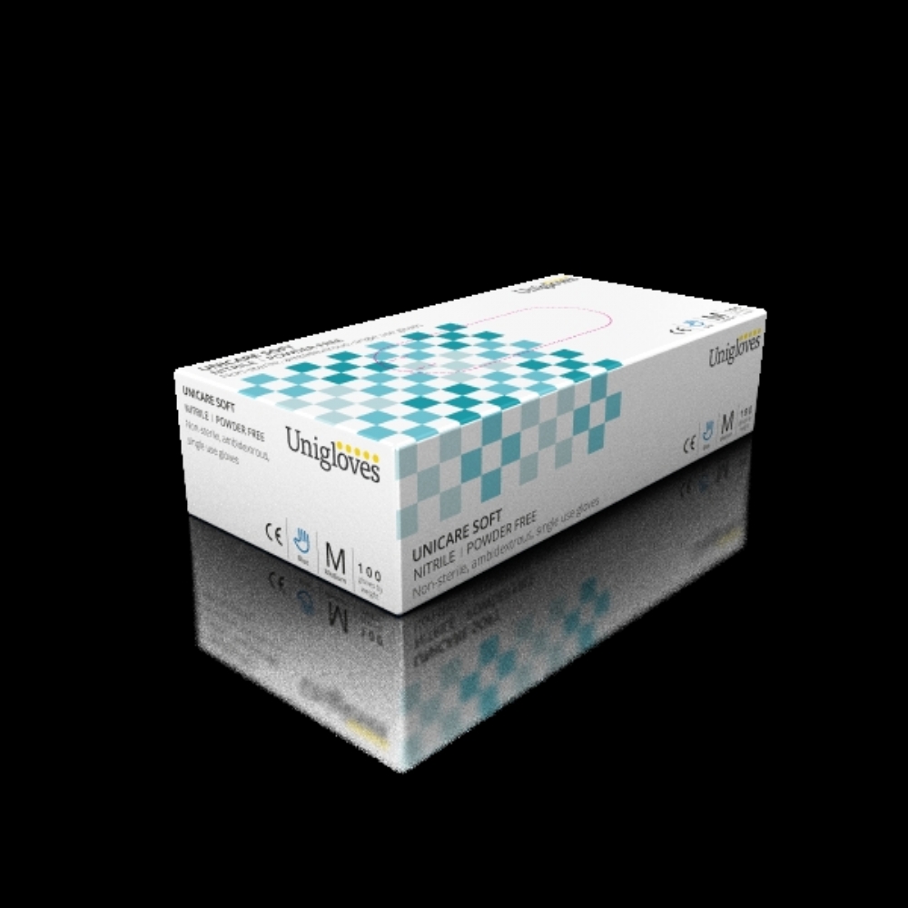 Unicare Soft Nitrile Powder Free Gloves Aston Pharma