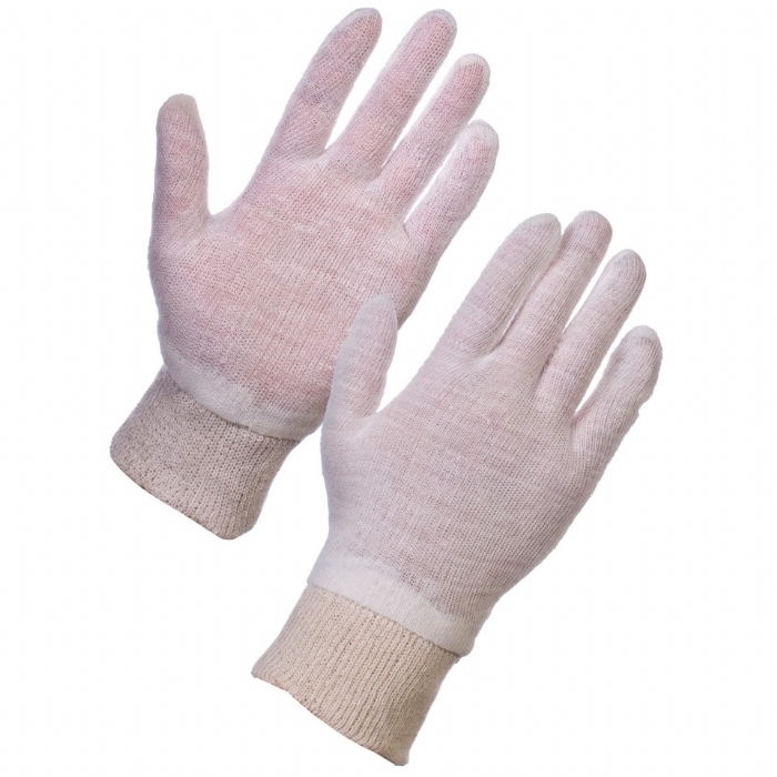 Stockinet Liner - Polycotton Knit Wrist Ladies Gloves