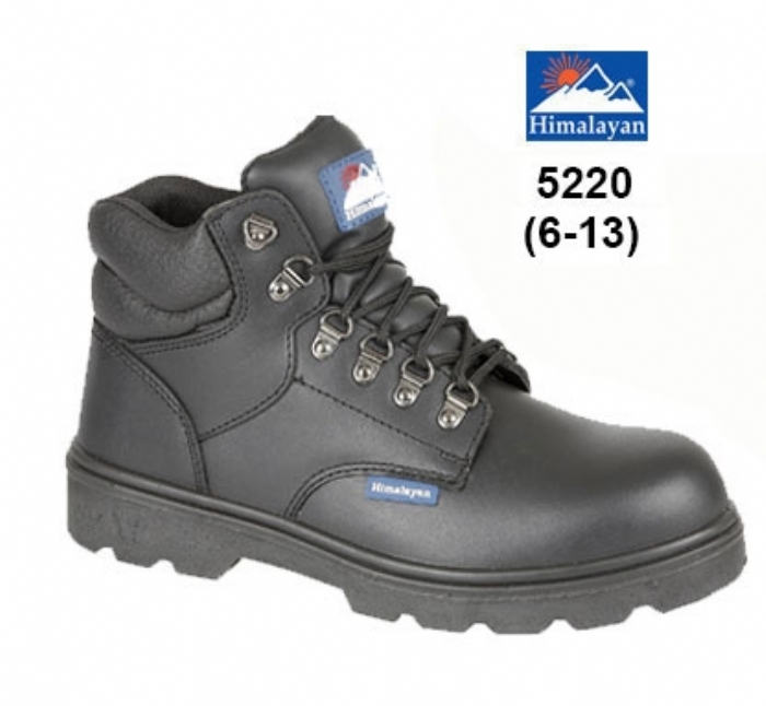 HIMALAYAN Black Fully Waterproof Safety Boot with Steel Midsole PU/PU Outsole 