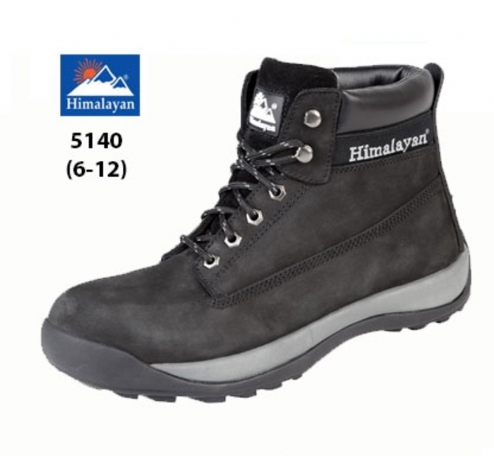 HIMALAYAN  Black Nubuck Iconic Boot with Midsole