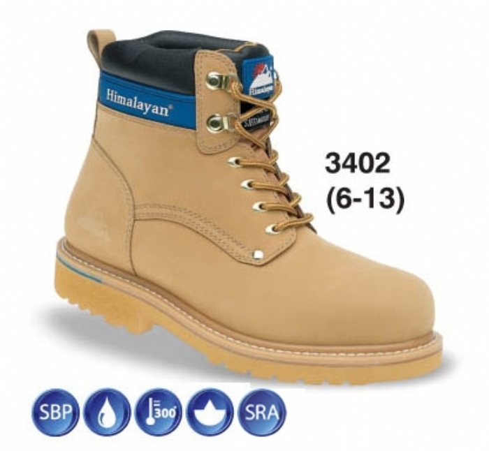 HIMALAYAN  Honey Nubuck Goodyear Welted Safety Boot with Midsole 