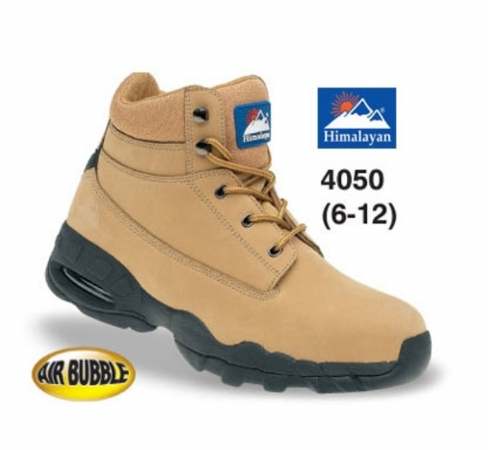 HIMALAYAN Wheat Nubuck Safety Boot with EVA/Rubber Sole and Midsole