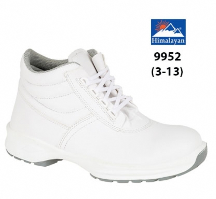 HIMALAYAN White Microfibre Lace  Boot PU Outsole