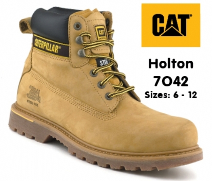 CATERPILLAR Holton Honey Leather Goodyear Welted Safety Boot