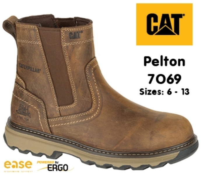 Caterpillar Pelton Brown Dealer Safety Boot