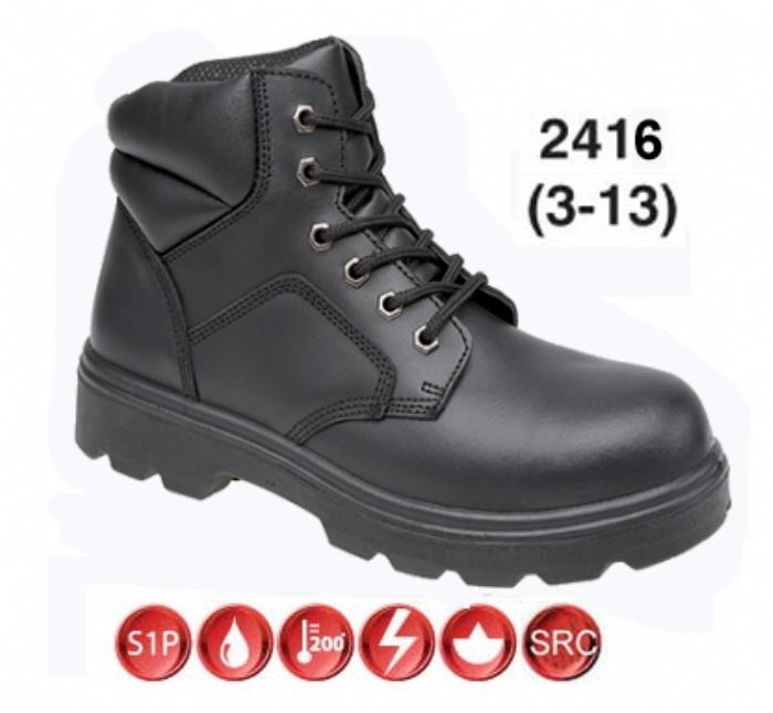 Himalayan 2416 Black Leather Safety Boot