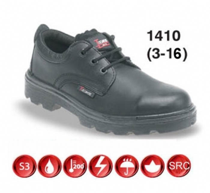 Himalayan 1410 Black Leather Safety Shoe