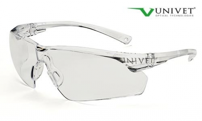 505up safety spec with anti-scratch anti mist lens clear