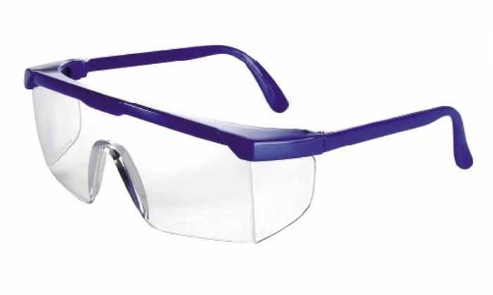 511 safety spec basic with anti-scratch clear lens blue frame