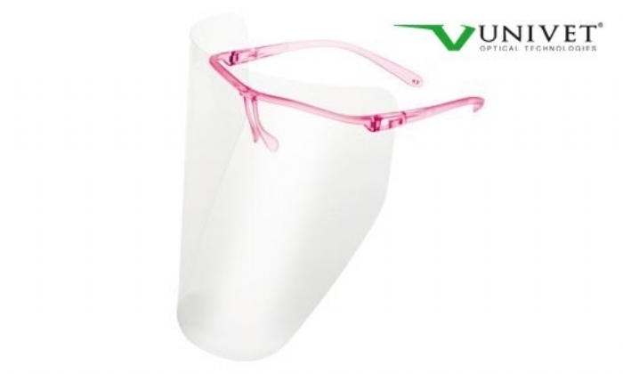 711 clear splash faceshield spec with 10 replacement visors pink frame