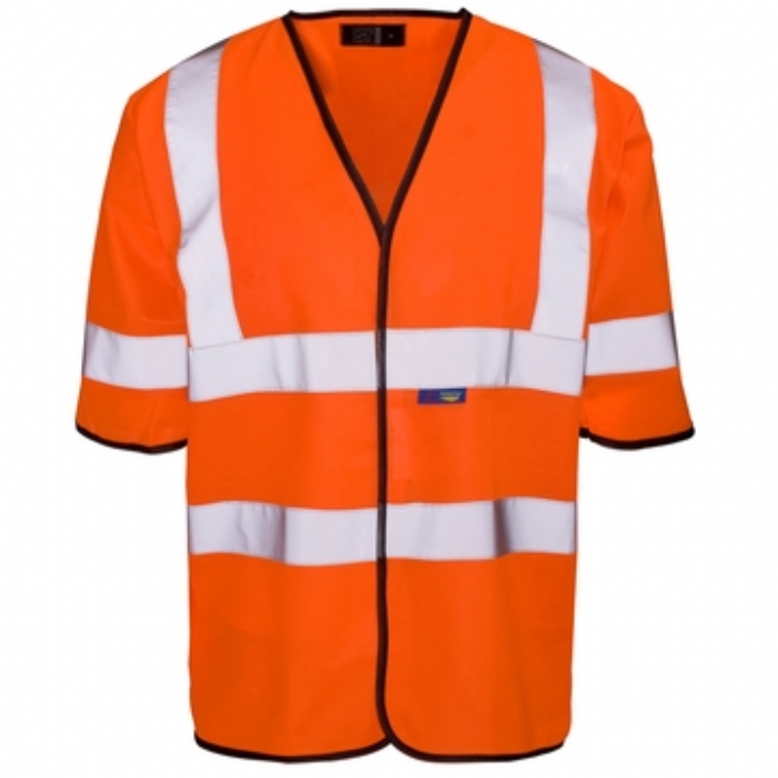 Supertouch Hi Vis Orange Short Sleeved Vest