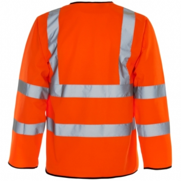 Supertouch Hi Vis Orange Long Sleeved Velcro Vest