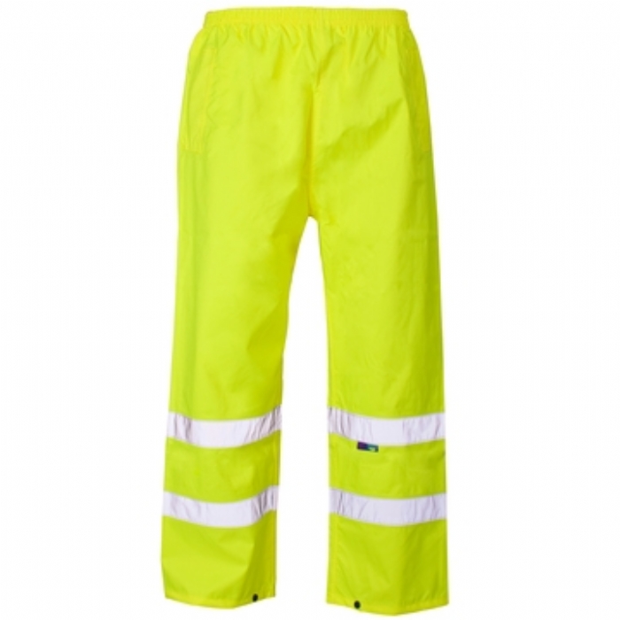 Hi Vis Yellow Overtrousers – Ankle Band