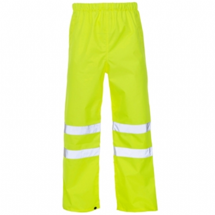 Hi Vis Yellow Overtrousers - Knee Band