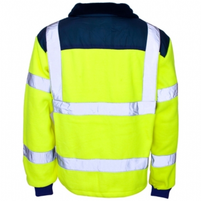 Hi Vis Yellow Rain Patch Fleece Jacket