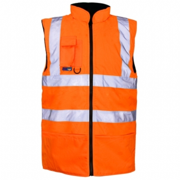 Hi Vis Orange Reversible Bodywarmer