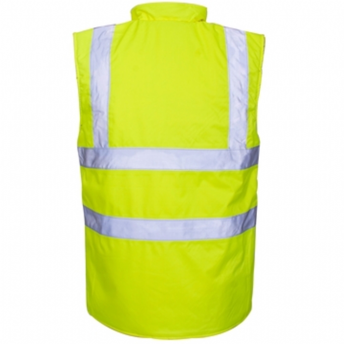 Hi Vis Yellow Reversible Body Warmer