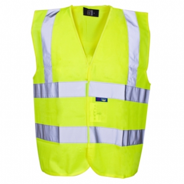 Supertouch Hi Vis Yellow Builders Vest