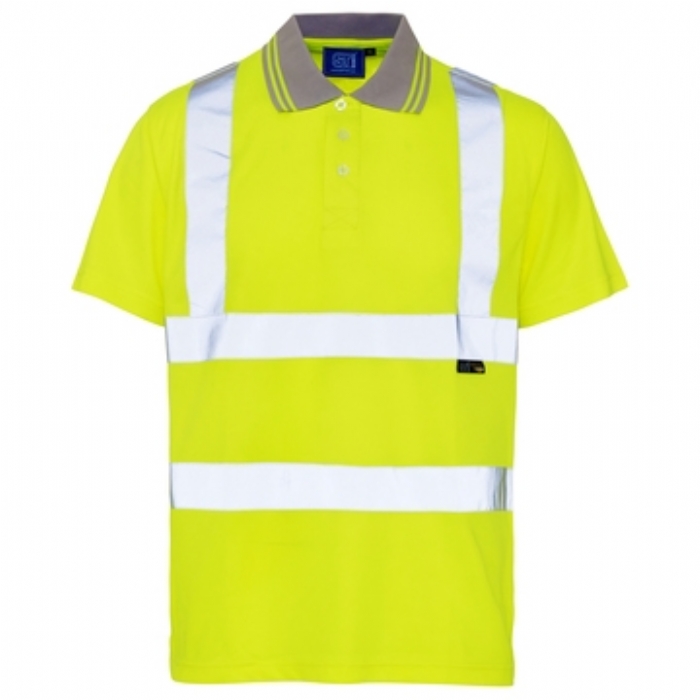 Hi Vis Yellow Bird Eye Polo Shirt