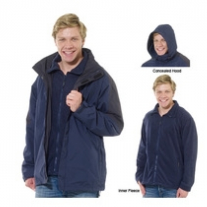 Regatta Defender III 3-in-1 Waterproof Jacket Navy/Black