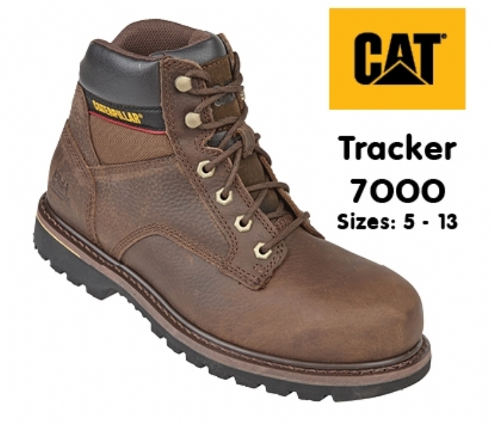 Caterpillar Brown Goodyear Welted SB Tracker Safety Boot 