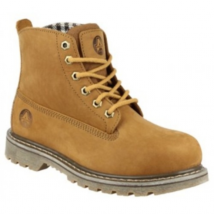 Amblers Ladies Welted Tan Safety Boot FS103