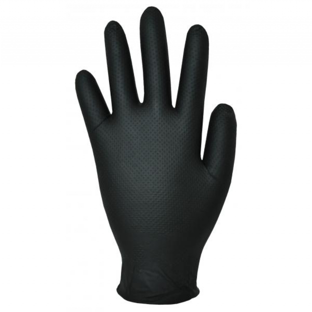 GL100 Finite Black Nitrile Gloves | Aston Pharma