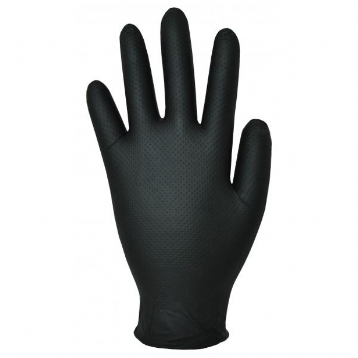 GL100 Finite Black Nitrile Gloves