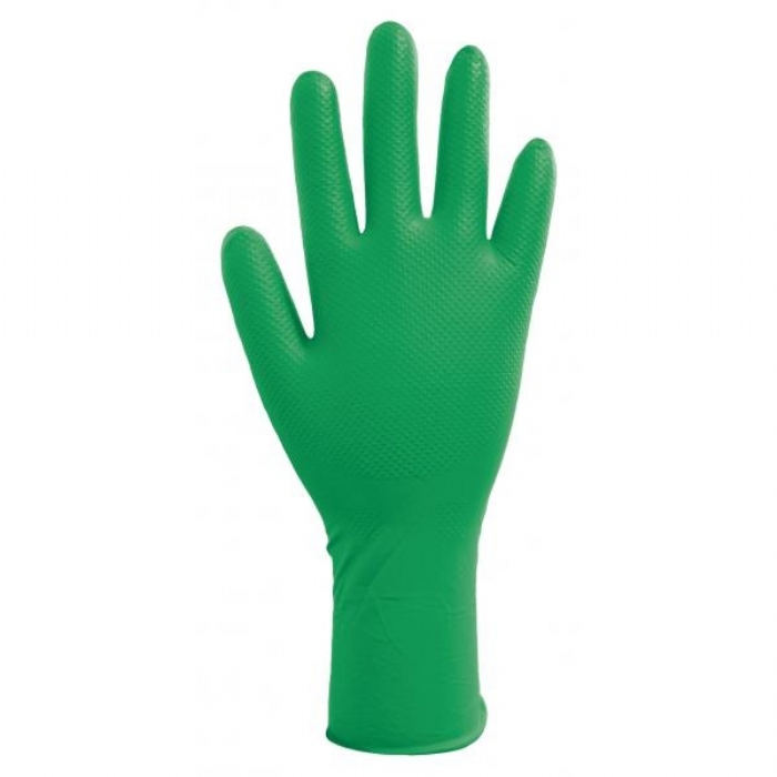 GD535 Green Nitrile Powder Free Disposable Gloves