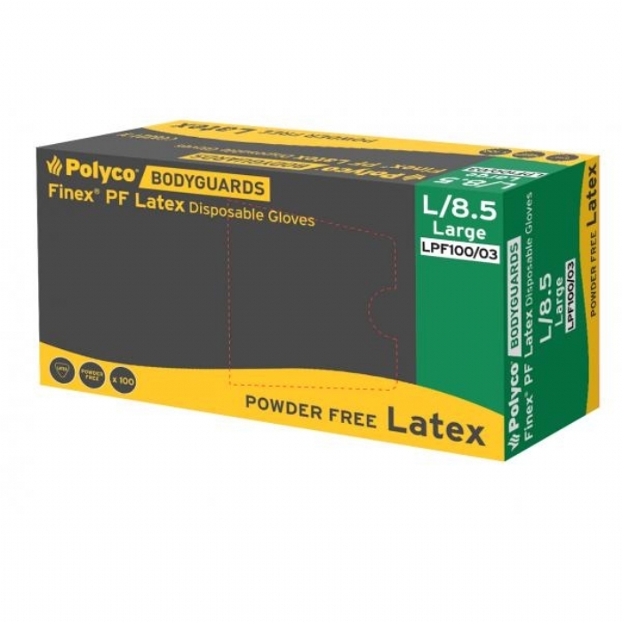 LPF100 Finex Powder Free Latex Gloves