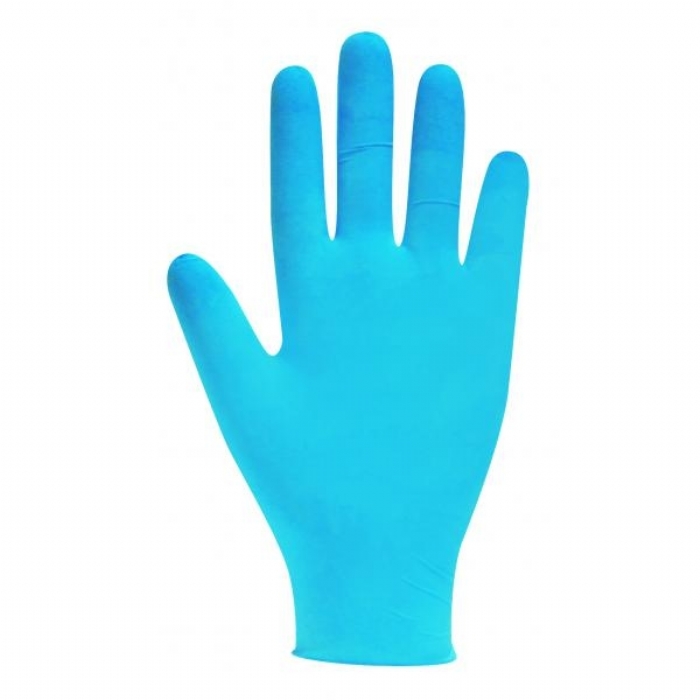 GL899 Bodyguards 4 Blue Nitrile Powdered Gloves