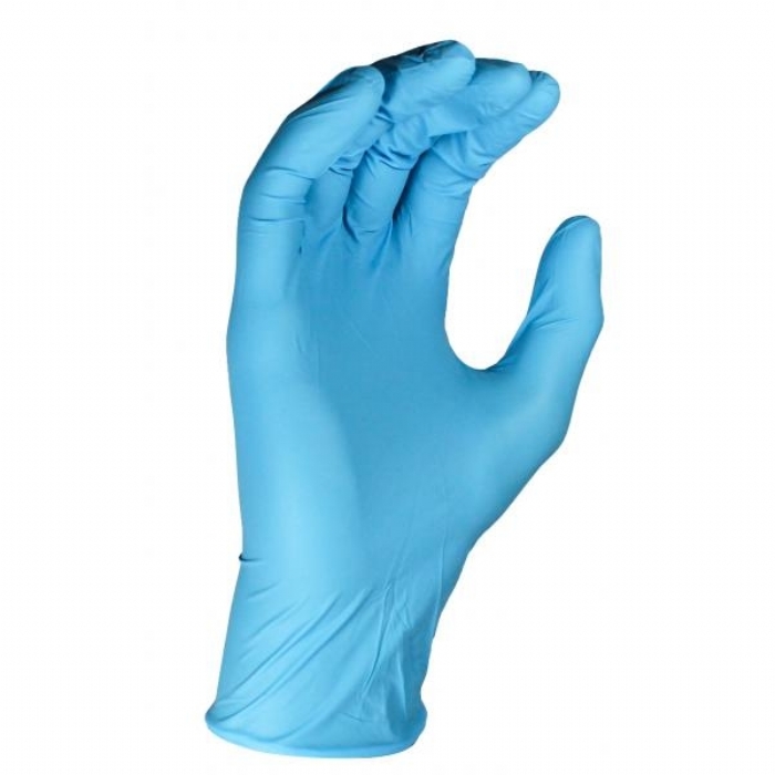 GD20 Blue nitrile powdered disposable glove