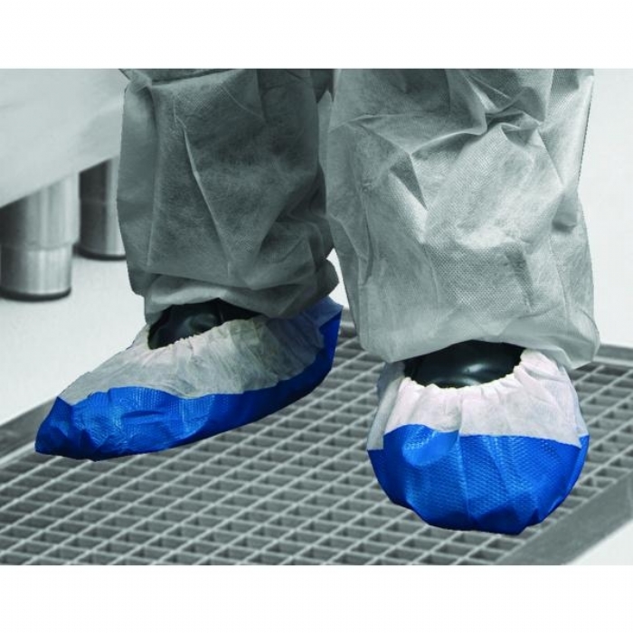 DF02 Shield CPE/Non Woven Deluxe Disposable Overshoes