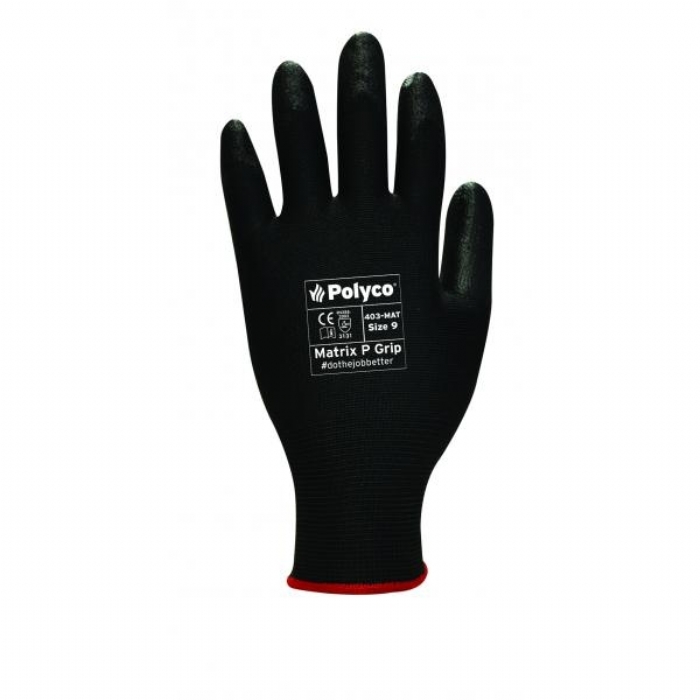 Matrix P Grip Black Gloves