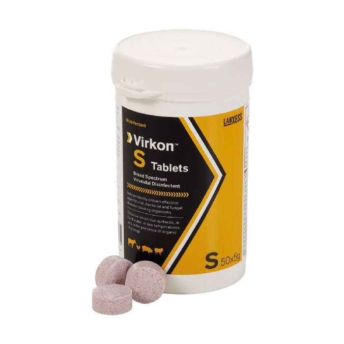 Dupont - Virkon S Disinfectant 50 x 5gm Disinfectant Tablets 