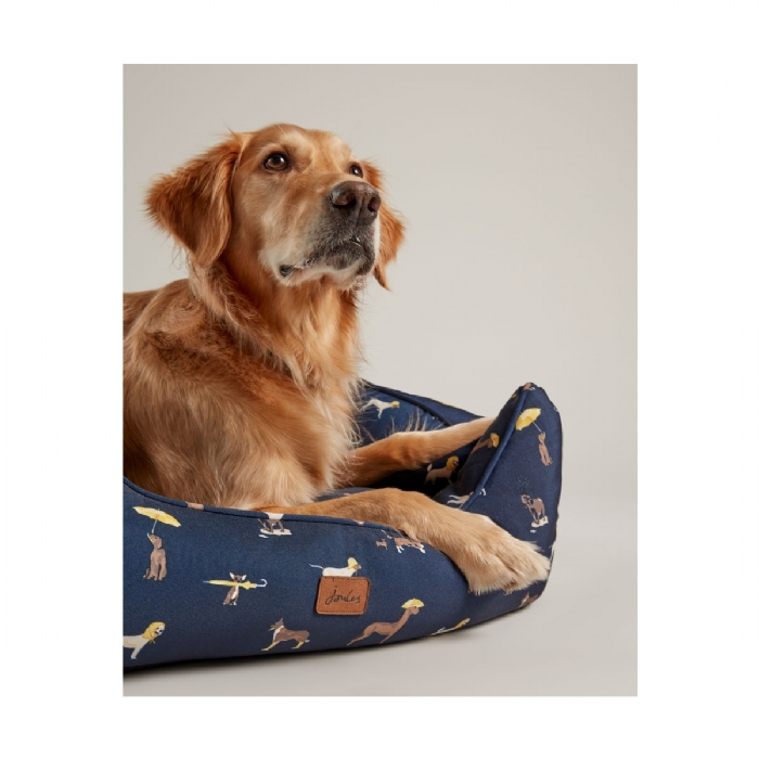 Joules Dog Print Box Bed