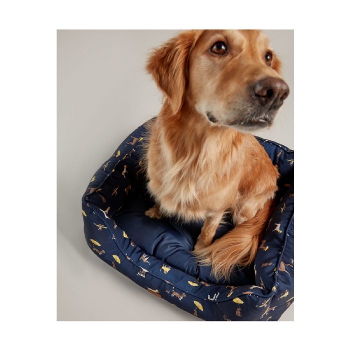 Joules Dog Print Box Bed