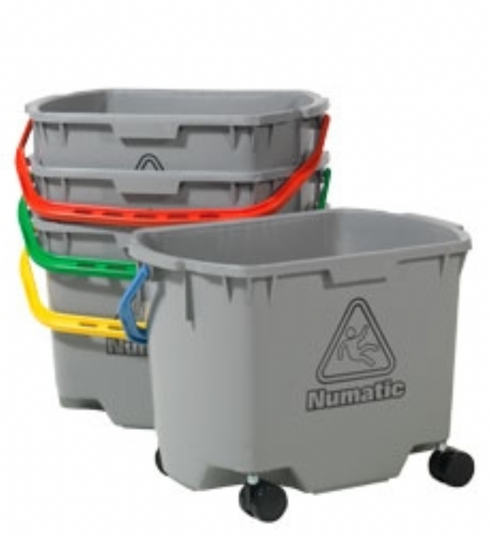 Numatic MultiMop Bucket 30L, Grey, c/w 50mm Castor