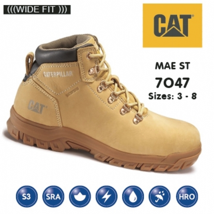 Caterpillar Mae Honey Nubuck Hiker Safety Boot Aston Pharma